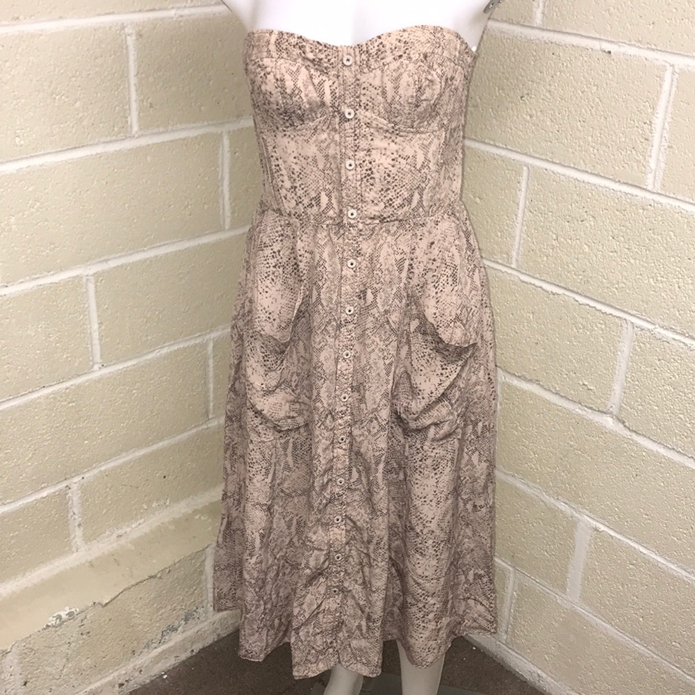 Rebecca Taylor midi strapless dress